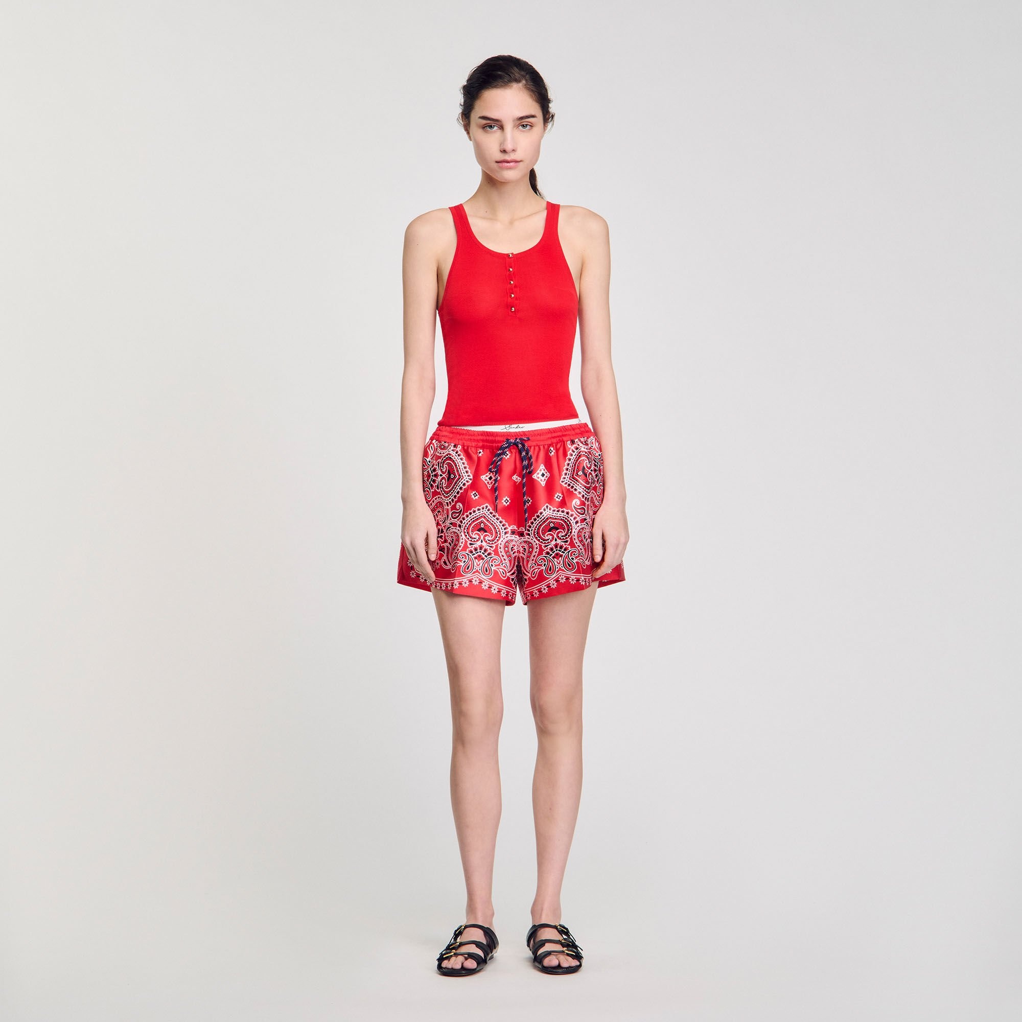 RIB KNIT VEST TOP - 2