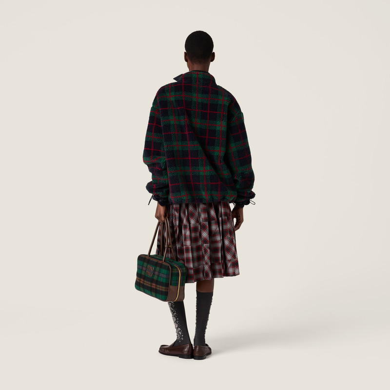 Tartan patchwork midi skirt 3