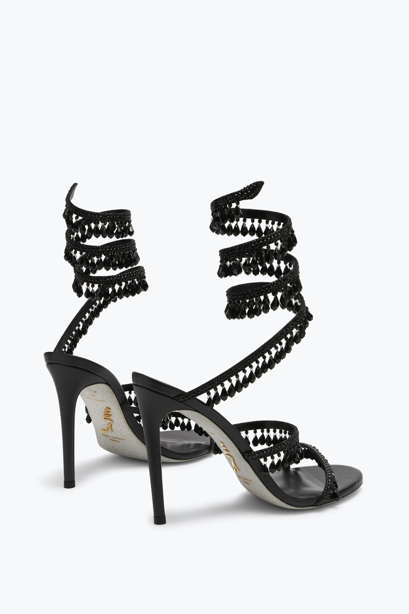 RENE CAOVILLA CHANDELIER BLACK SANDAL 105 outlook
