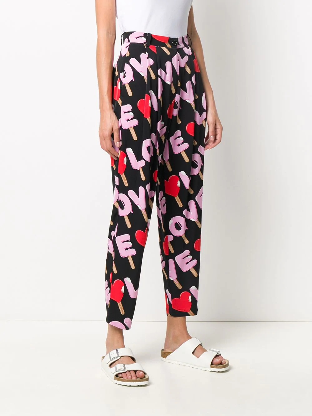 printed tailored trousers - 3