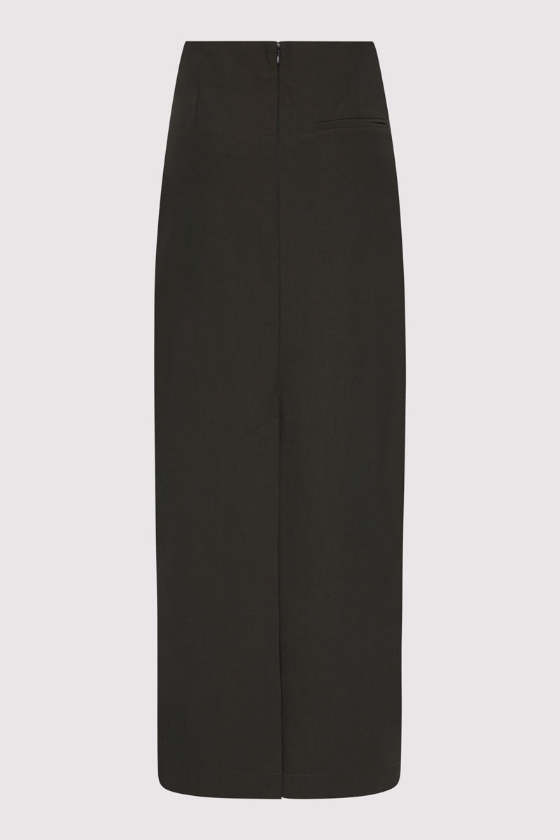 Minimal Column Skirt - Black Olive - 7
