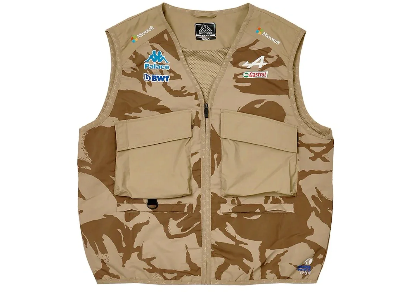 Palace x Kappa For Alpine Pit Vest Bodywarmer Desert Camo - 1