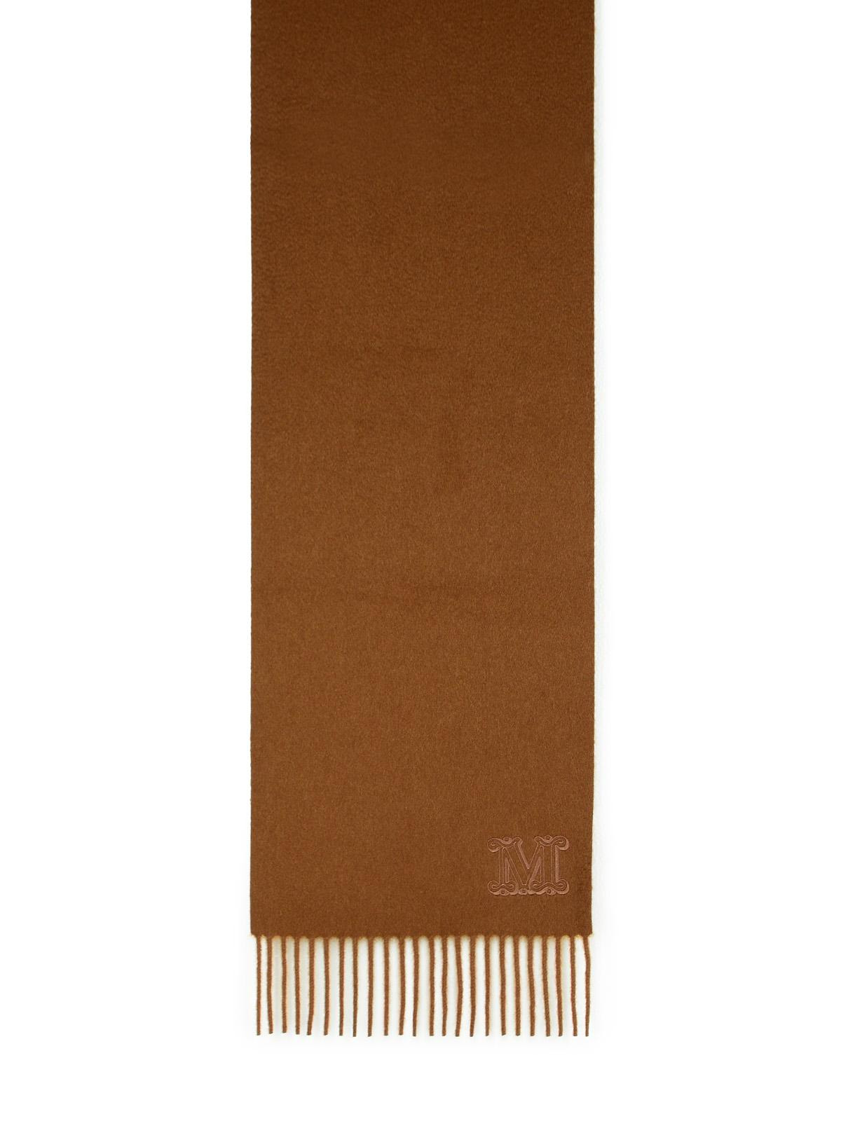 Max Mara 'Wsdalia' Cashmere Stole With Brown 'Monogram' Embroidery Women - 2