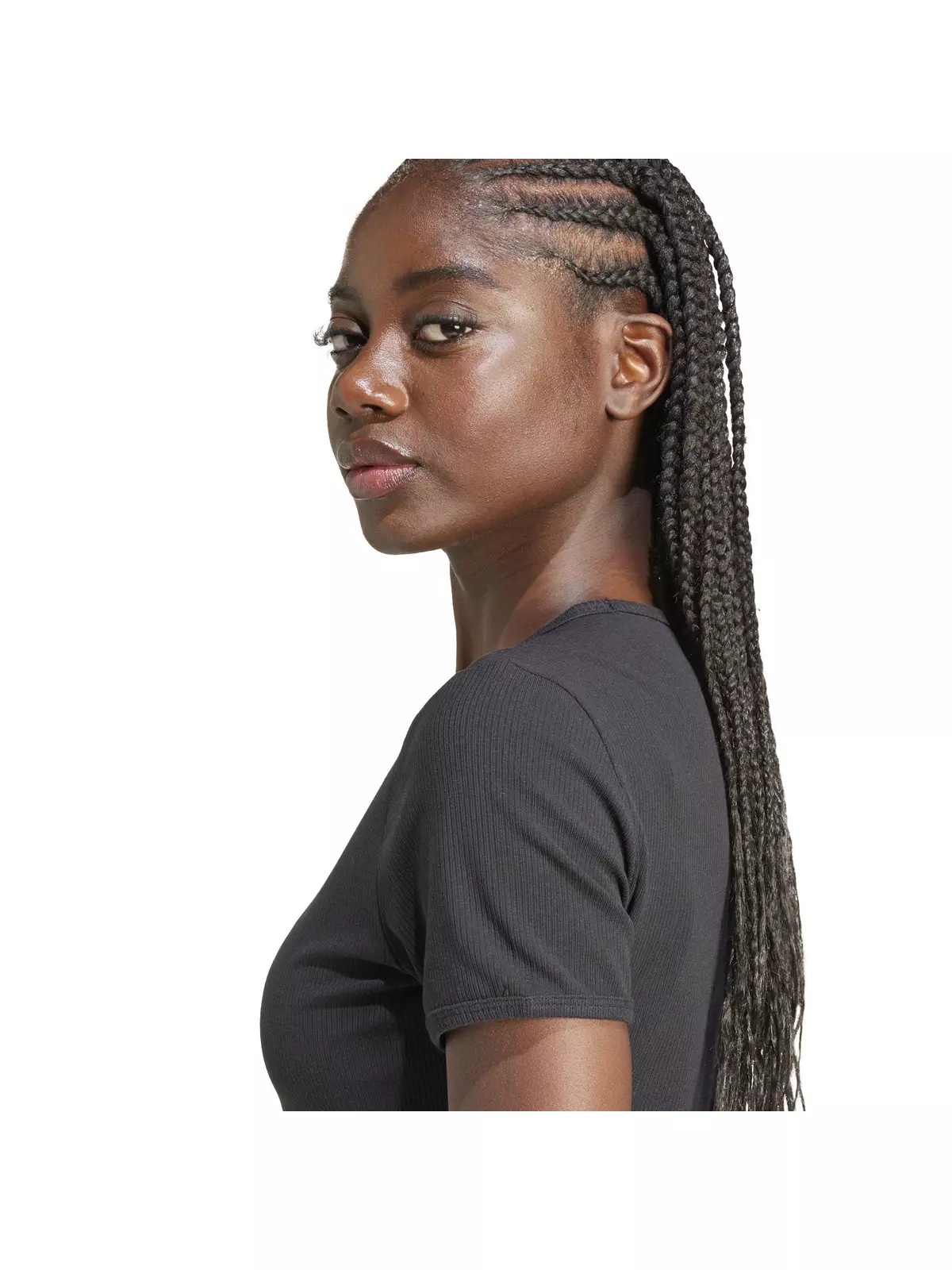Originals Women's Essentials Ribbed T-Shirt -Black - 4