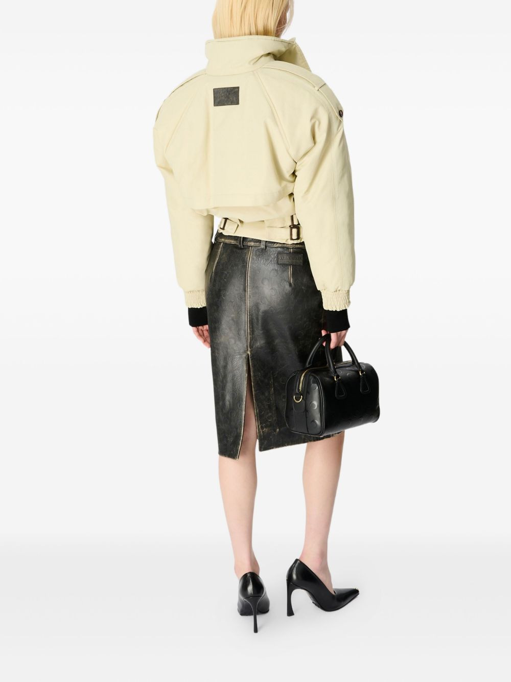 high-neck bomber jacket - 3