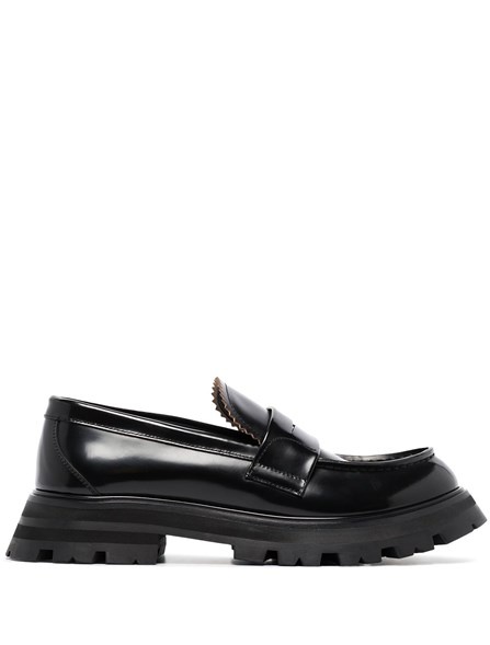 BRUSHED LEATHER LOAFERS - 1