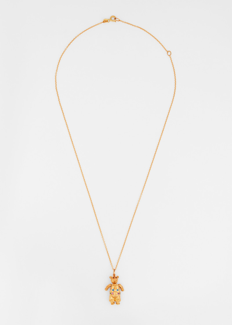Paul Smith 'DAN Articulated Gold Bear' Necklace by Baroque Rocks outlook