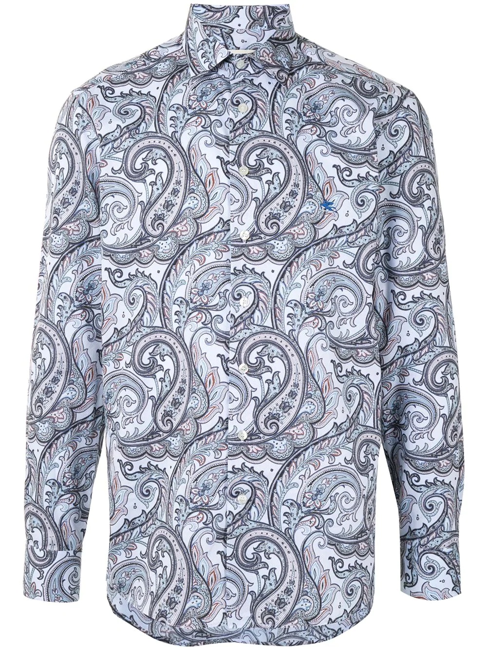 paisley-print cotton shirt - 1