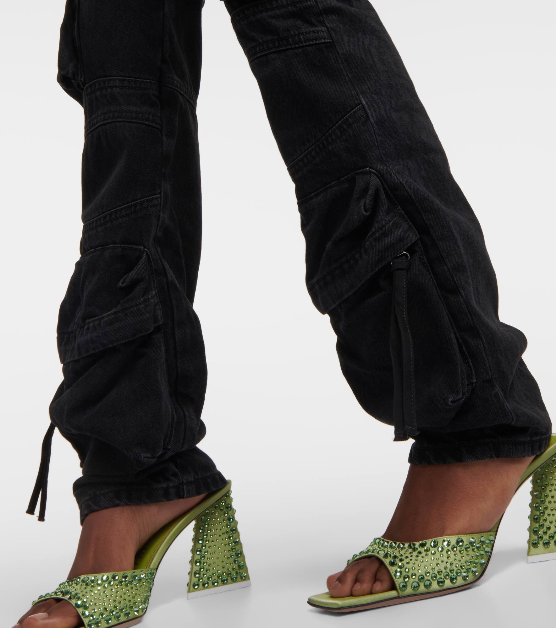 Low-rise straight cargo jeans - 5