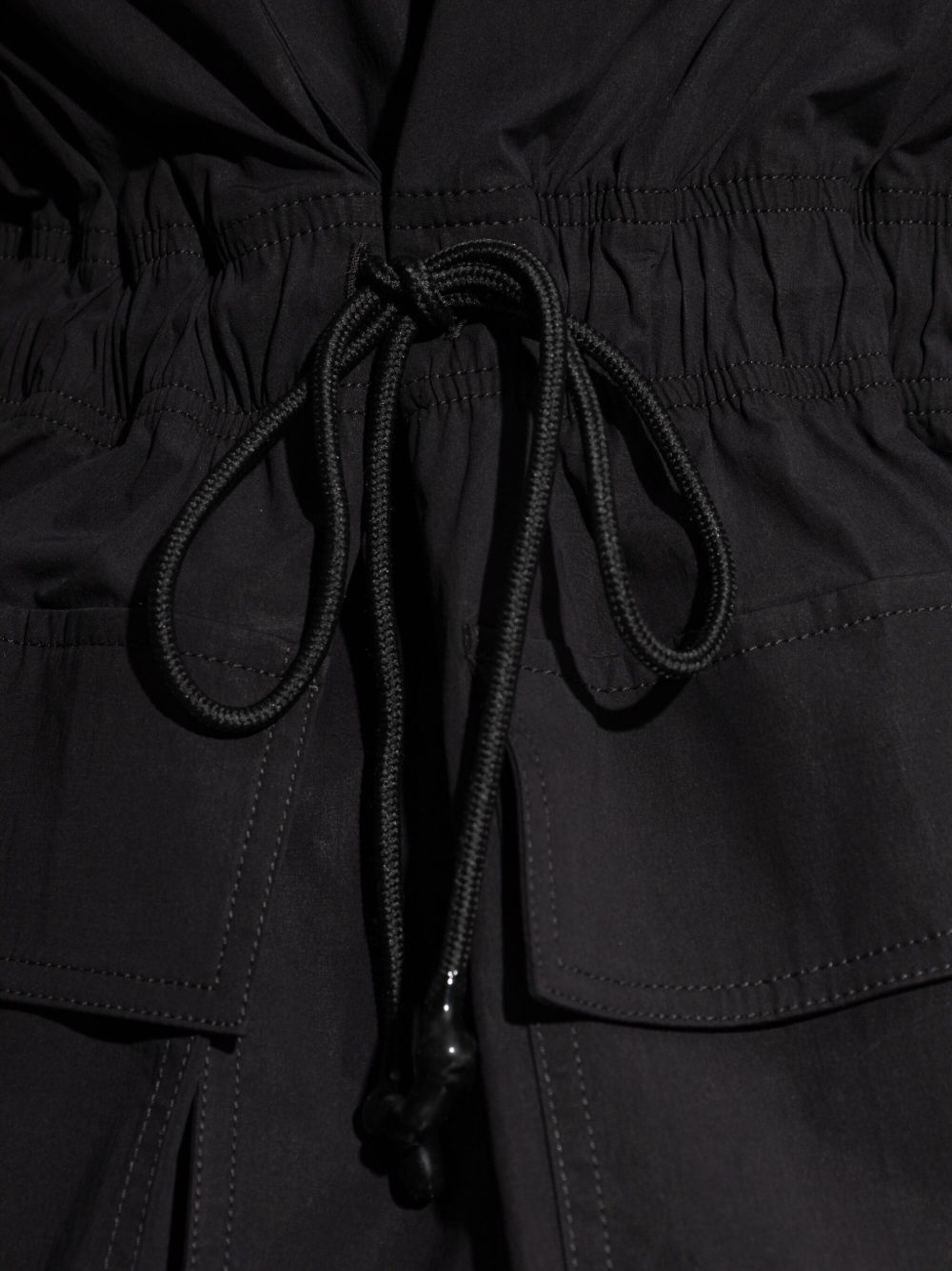 logo-embroidered coat - 5