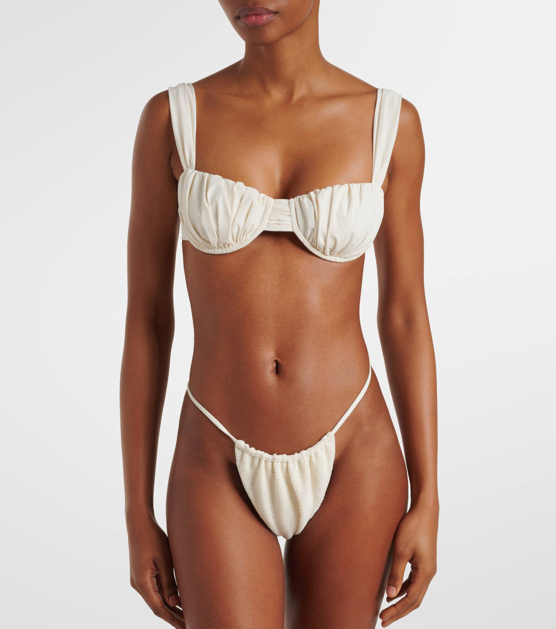 Emily ruched bikini top - 2