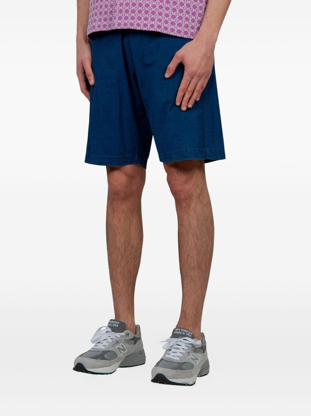 washed cotton shorts - 2