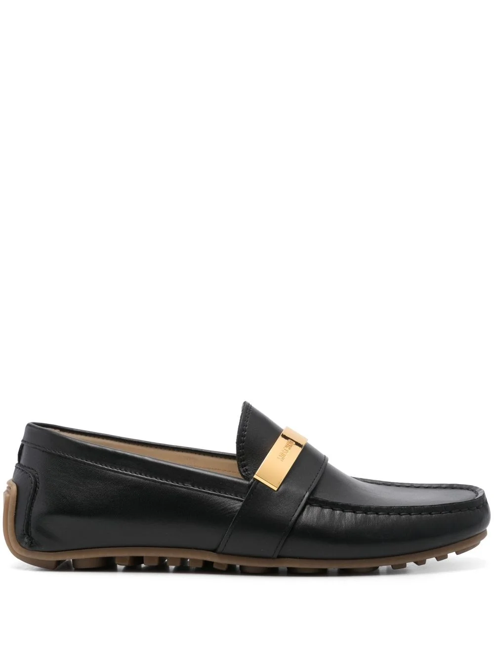 logo-plaque loafers - 1
