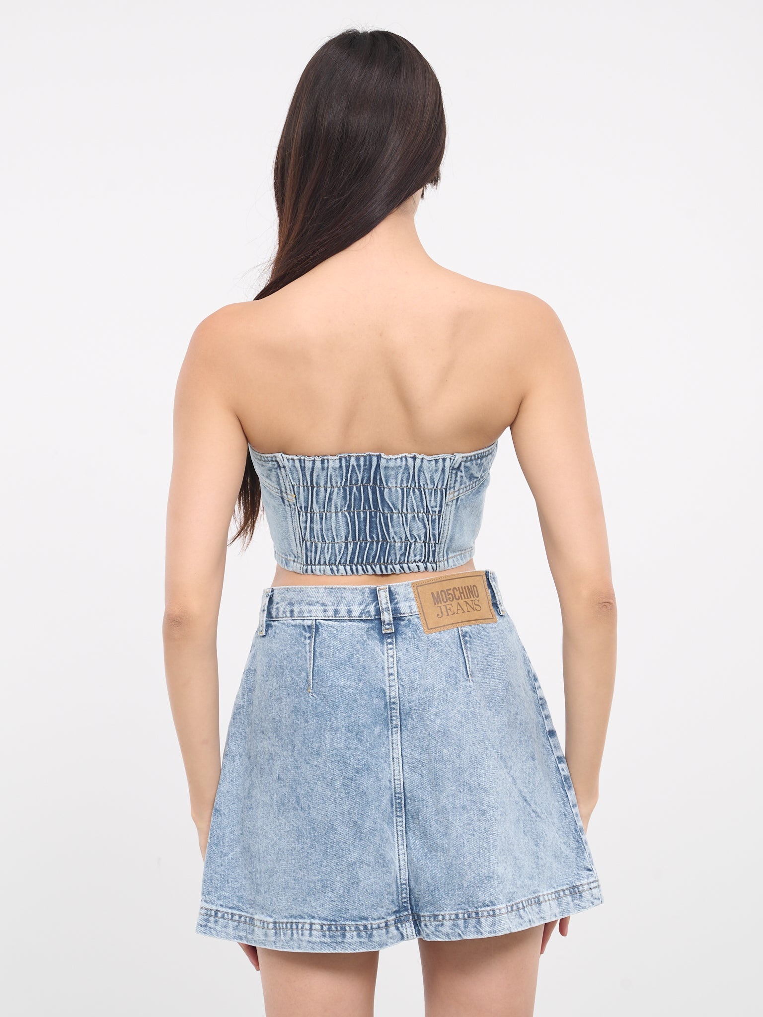 Denim Corset Crop Top - 3