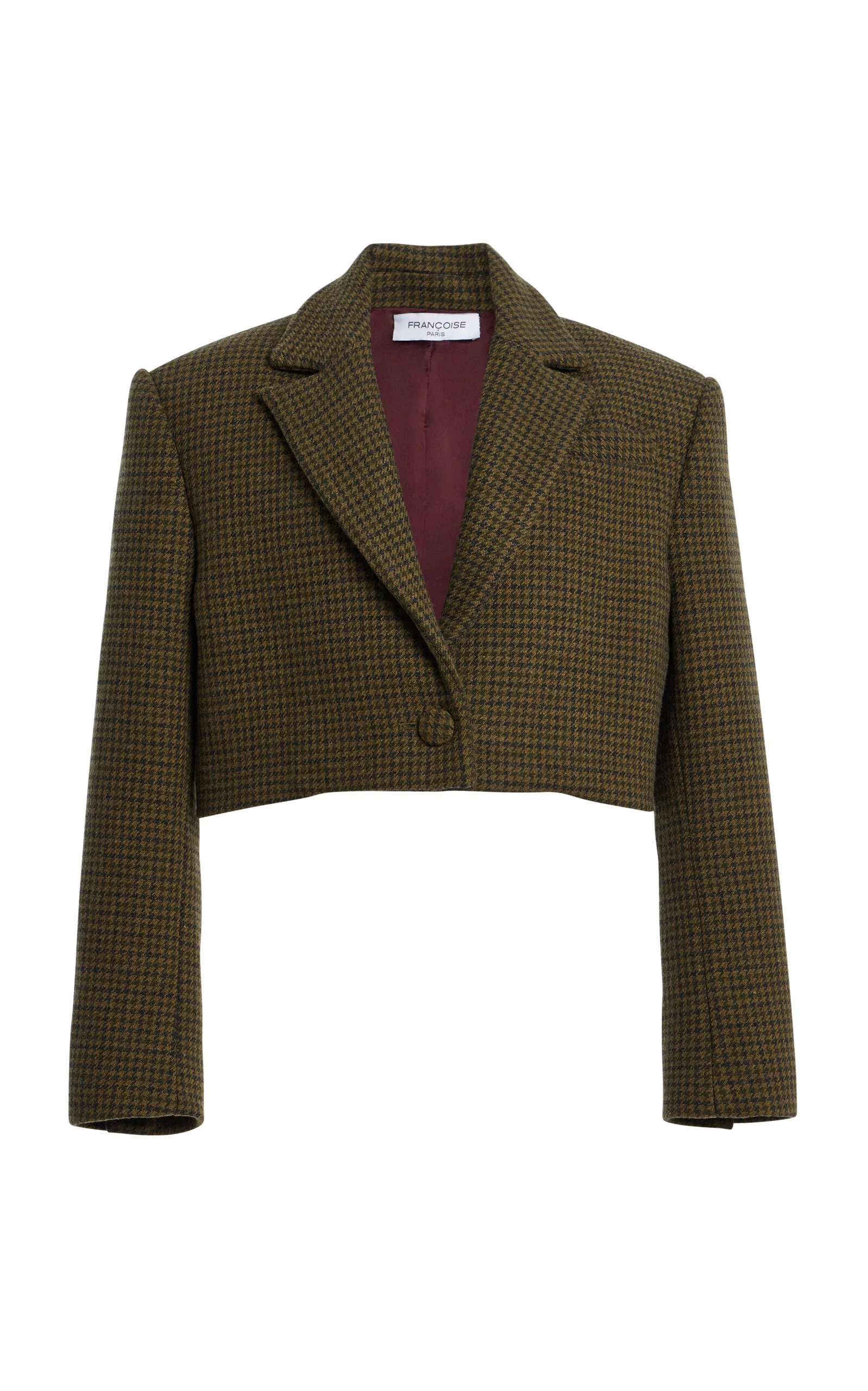 Asani Cropped Wool-Blend Jacket - 1