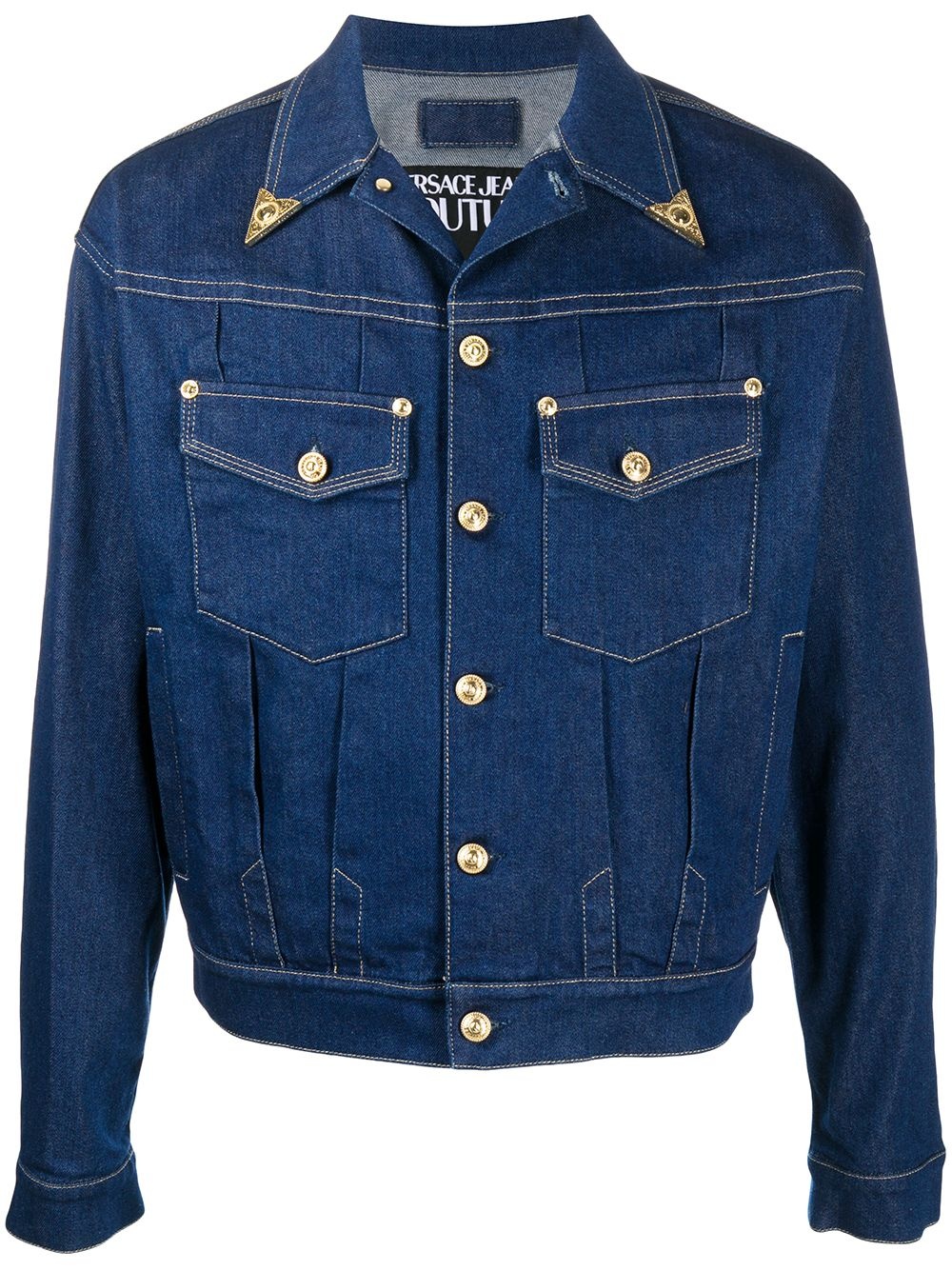 cropped denim jacket - 1