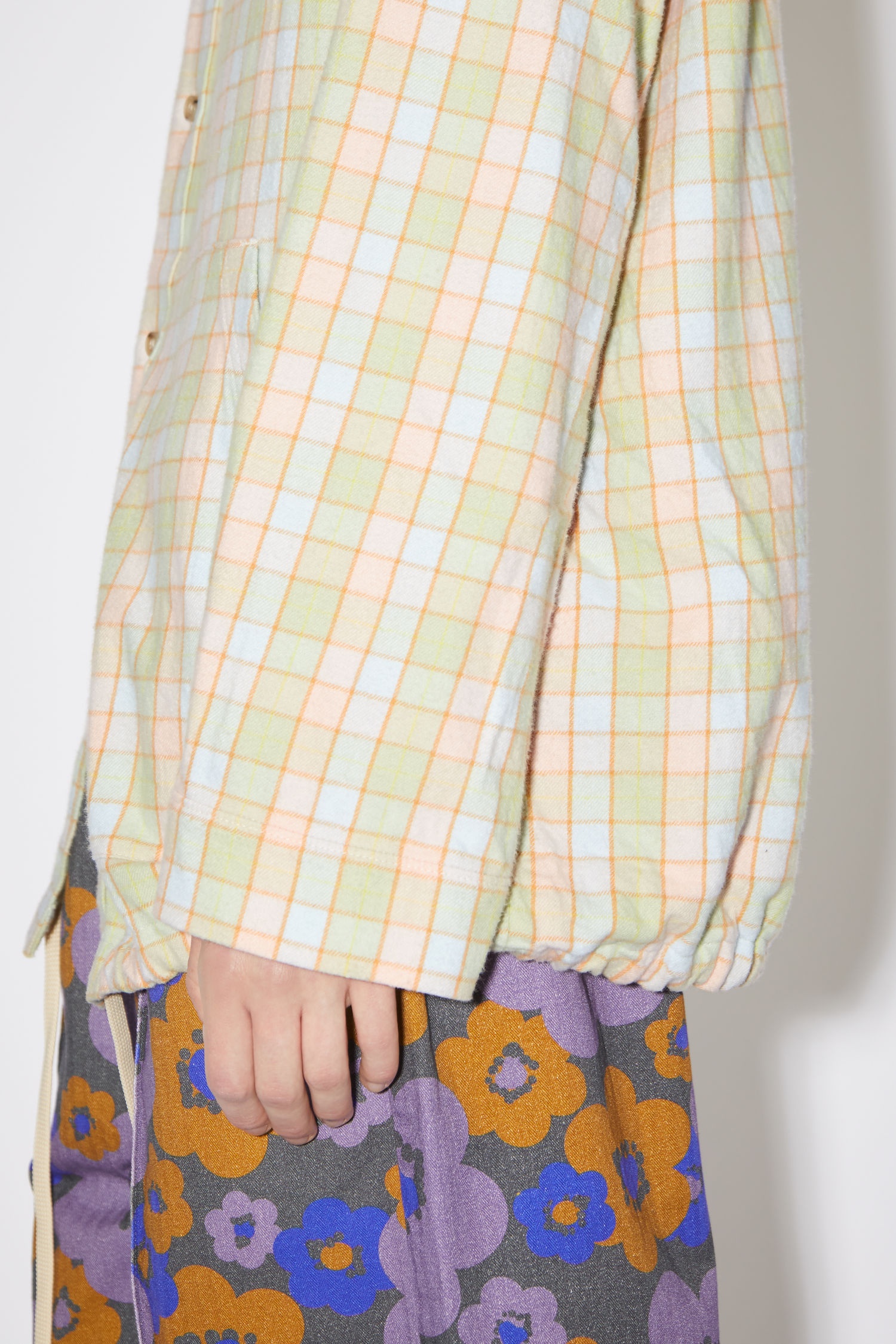 Flannel shirt - Orange/beige - 6