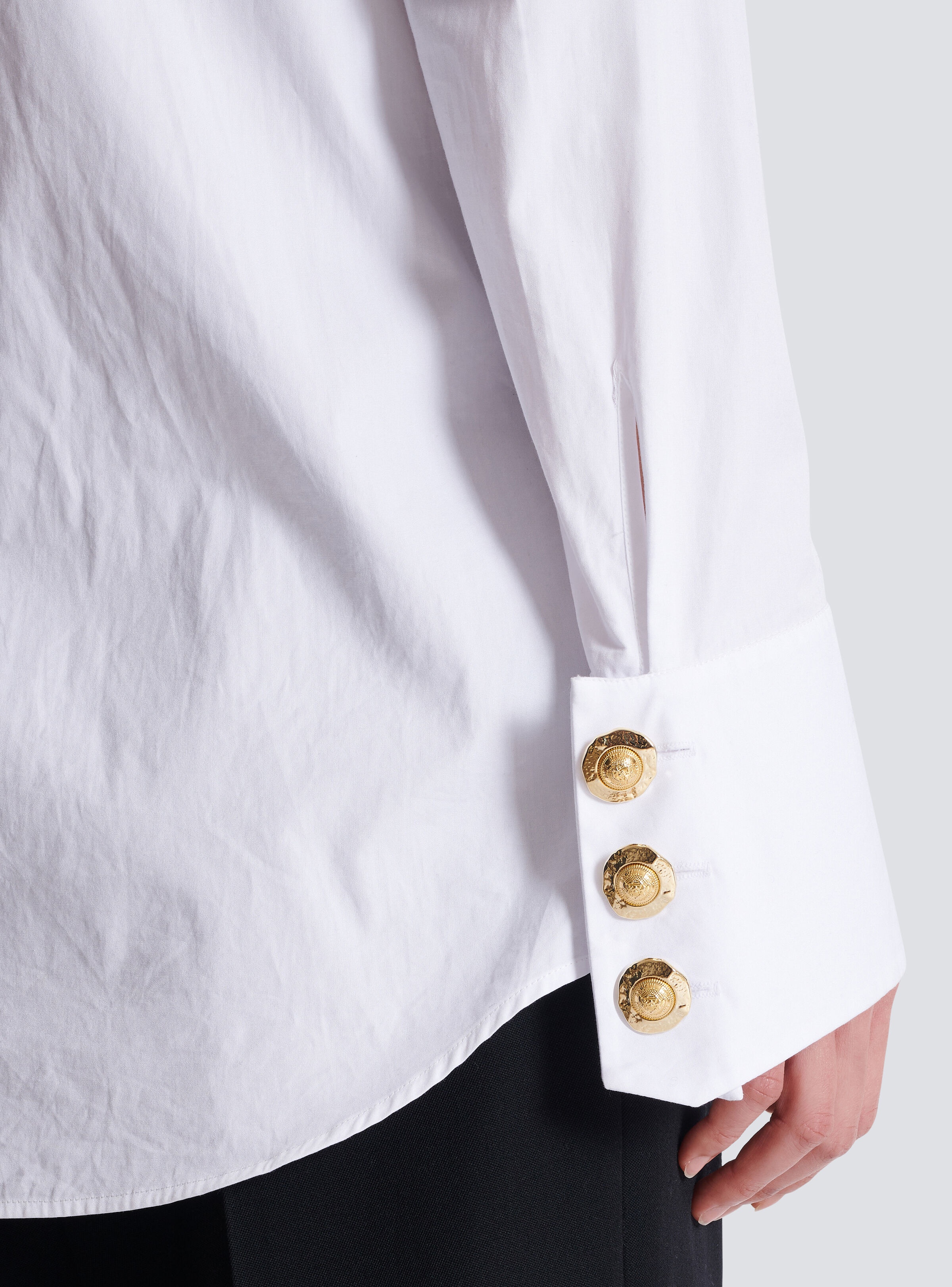 Ruffled poplin shirt - 6