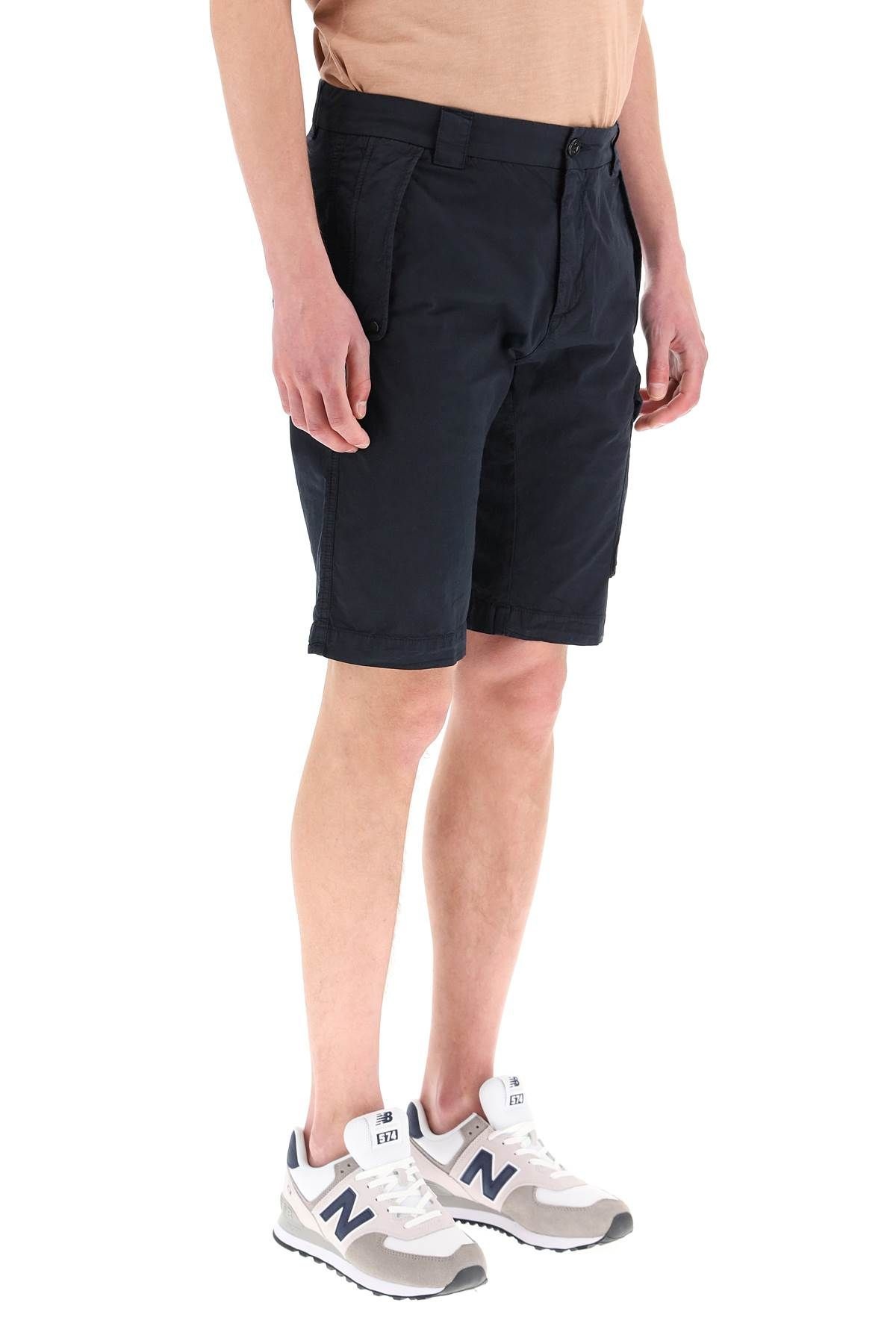 STRETCH SATEEN CARGO SHORTS - 3