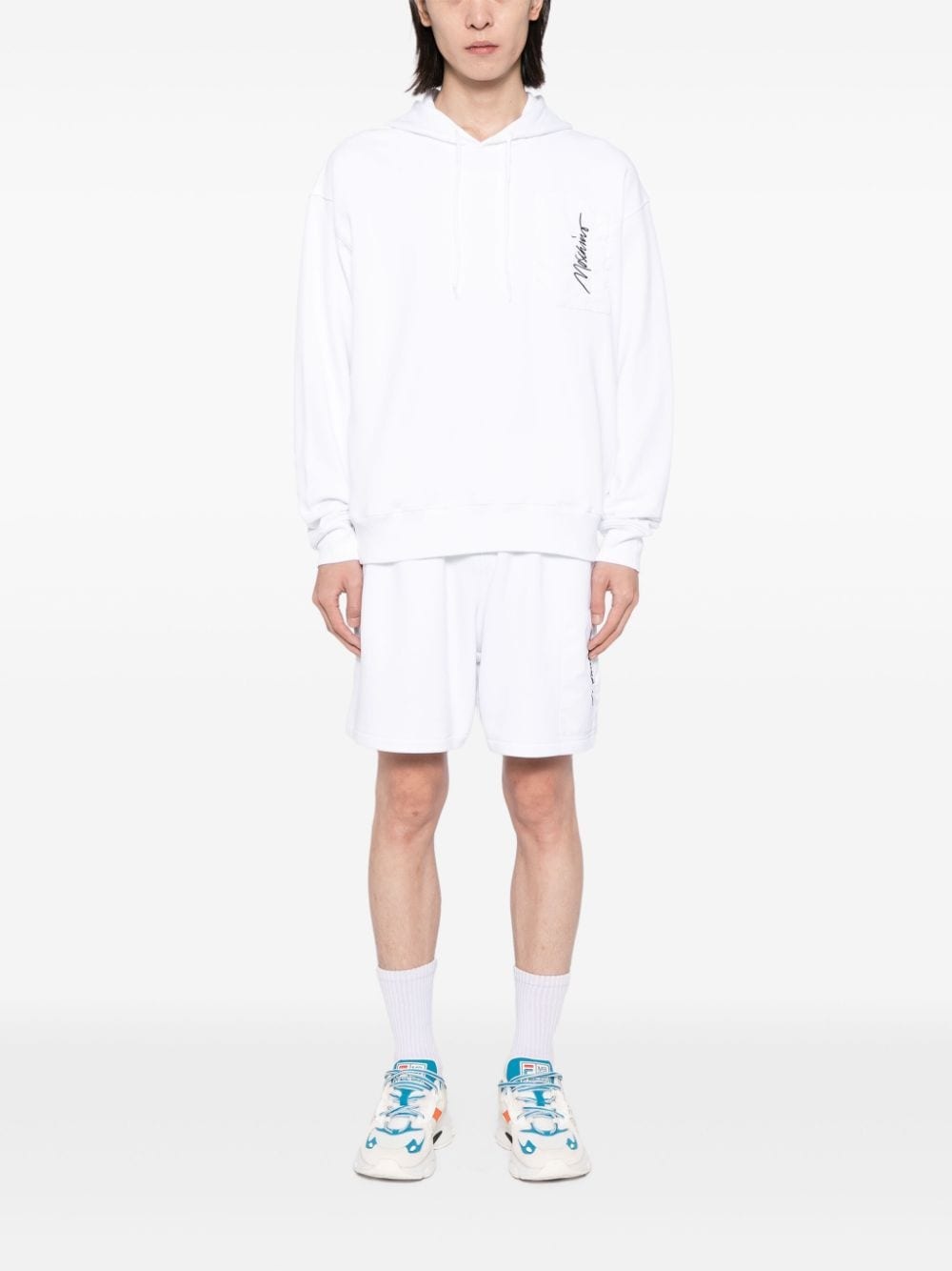 logo embroidered short - 2