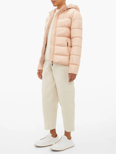 Moncler Rhin lacquered quilted down jacket outlook