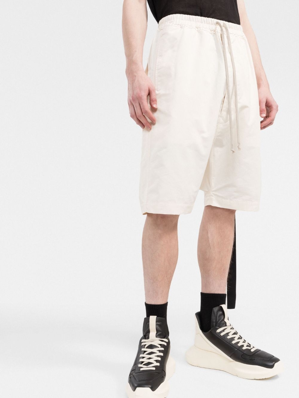 drawstring-waist shorts - 3