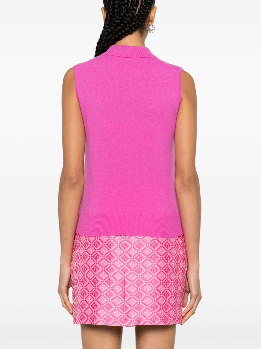logo-buttons sleeveless top - 4