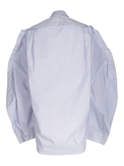 Maison MIHARAYASUHIRO striped wide-sleeves cotton shirt outlook