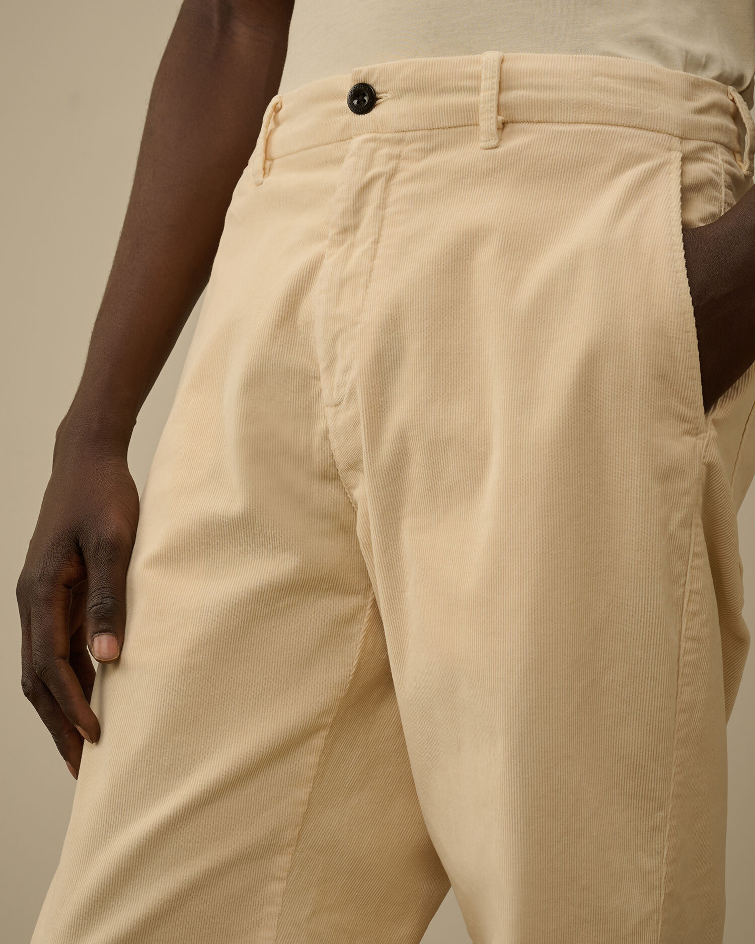 Corduroy Loose Chino Pants - 5