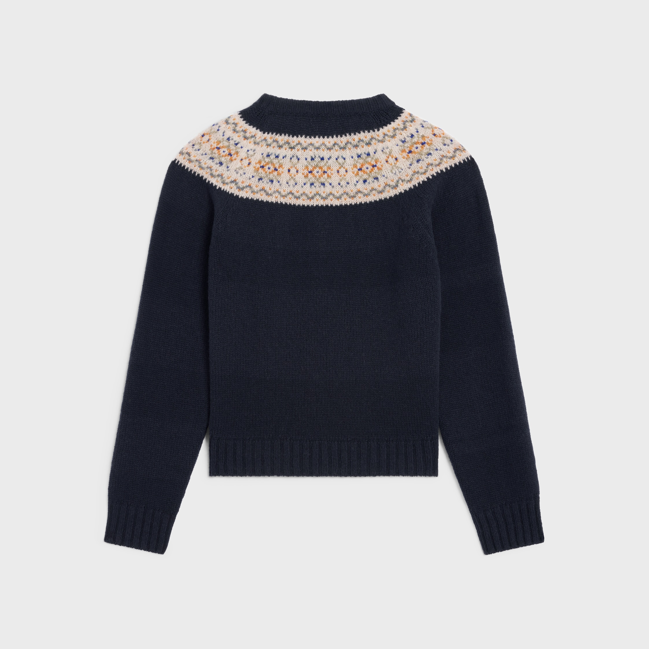 crewneck sweater IN TRIOMPHE FAIR ISLE WOOL - 2