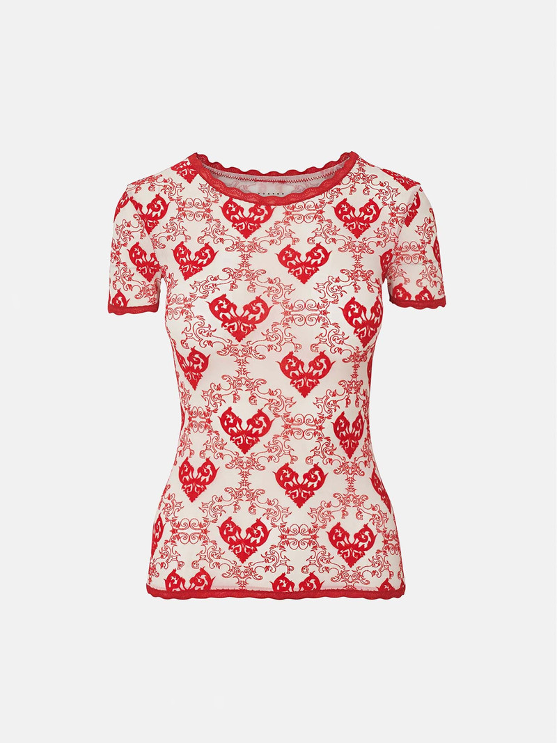 SCARLETT TEE RED - 1
