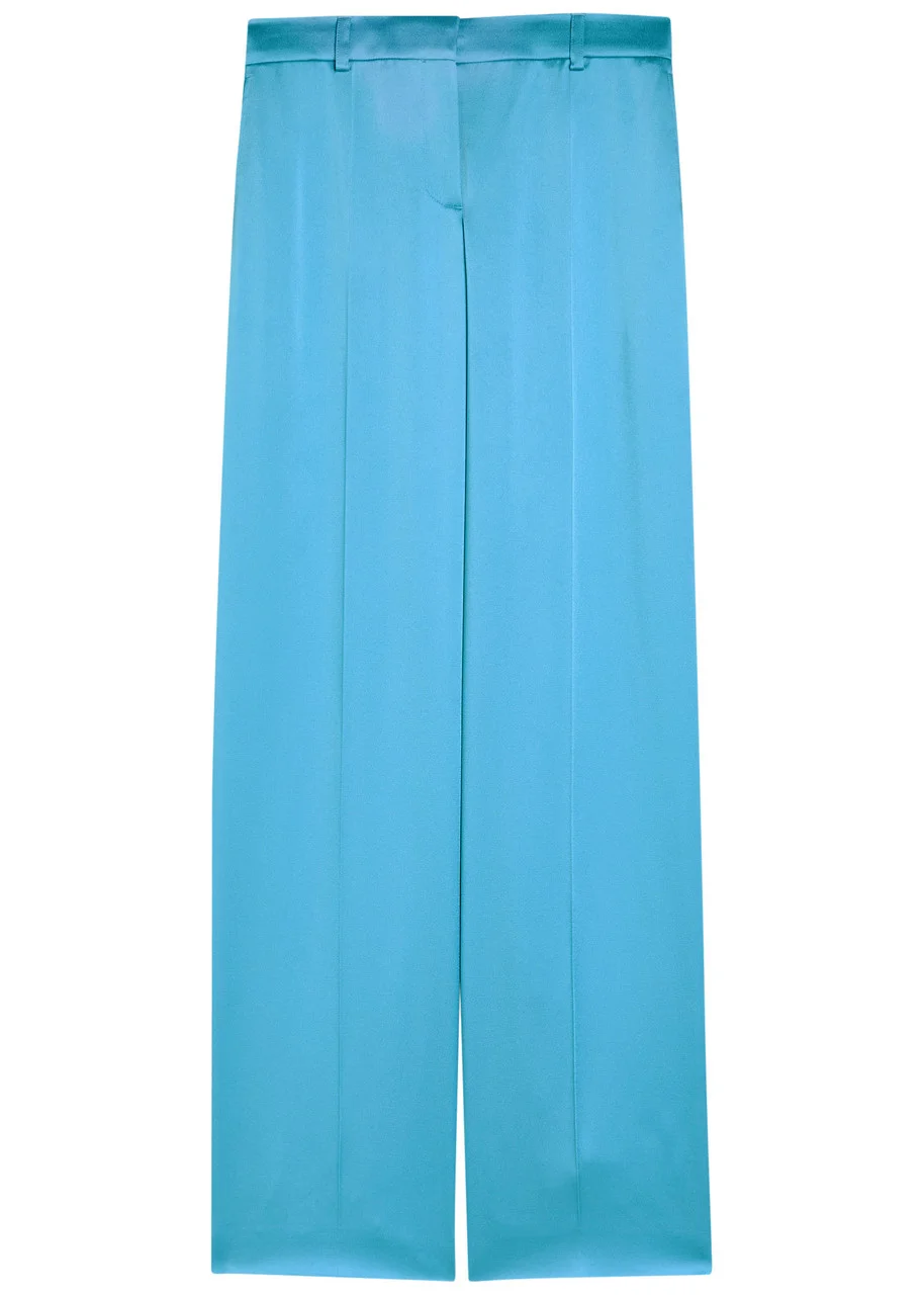Stella Mccartney Wide-leg Satin Trousers - 1