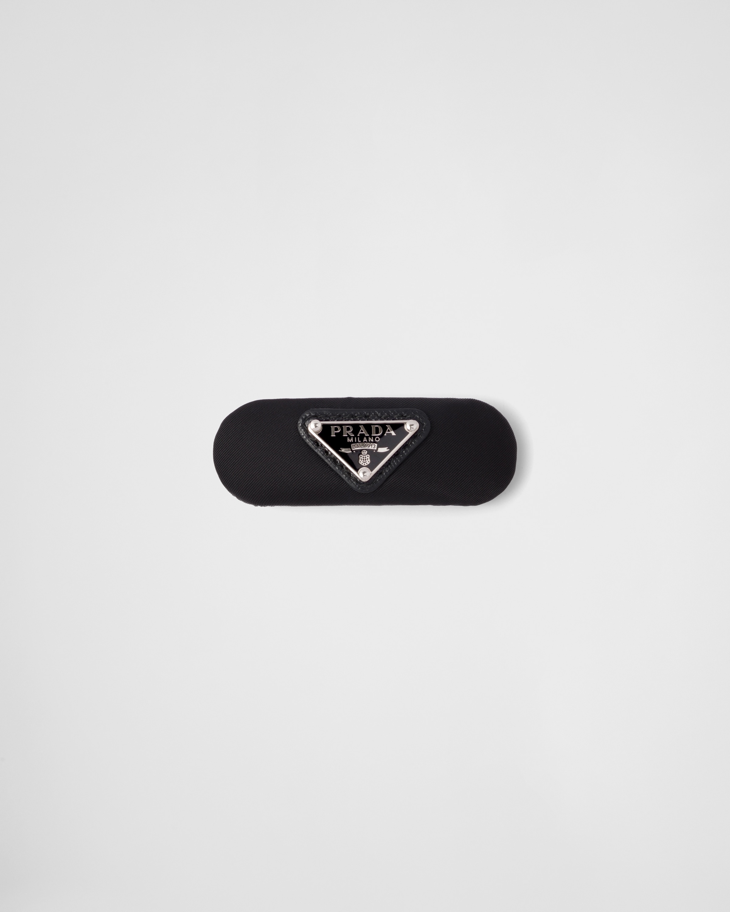 Logo Hair Clip in Black - Prada