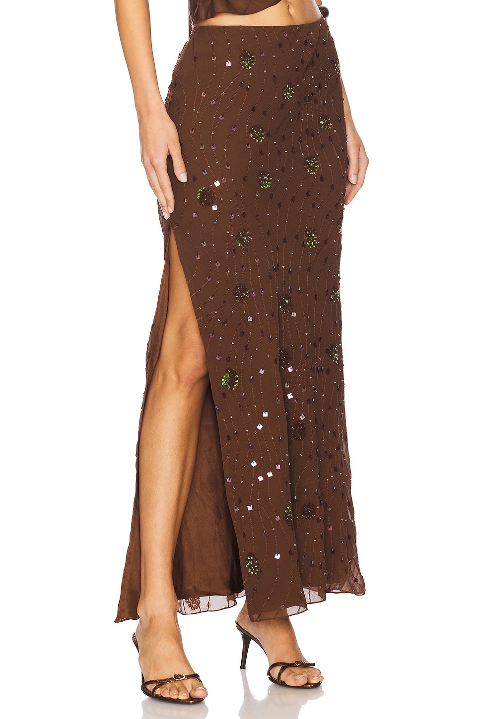 Beaded Low Rise Skirt - 2