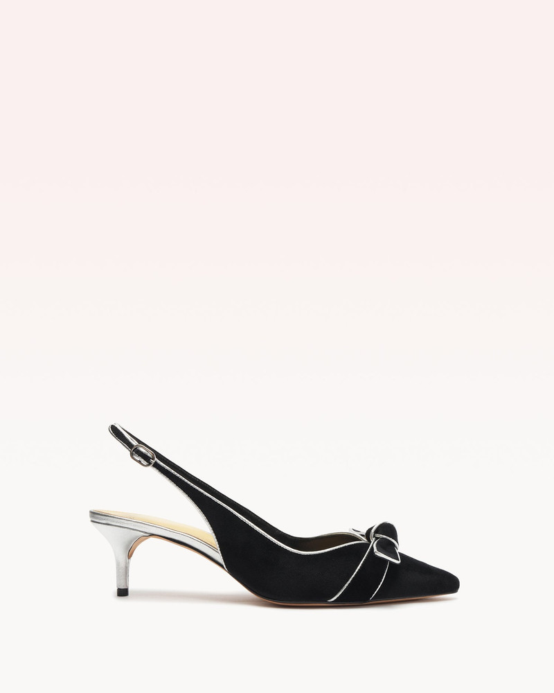 ANGELITA SLINGBACK VELVET PUMP 1