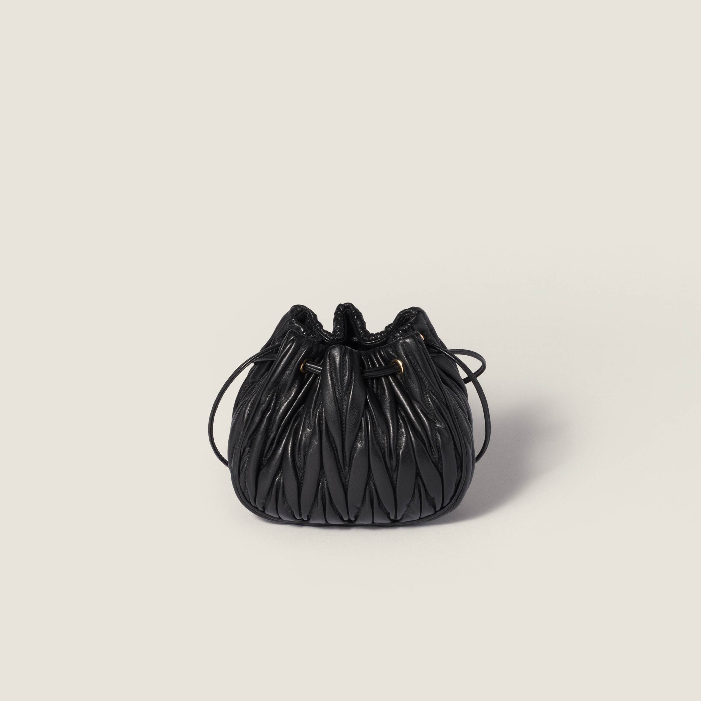 Matelassé nappa leather pouch - 3