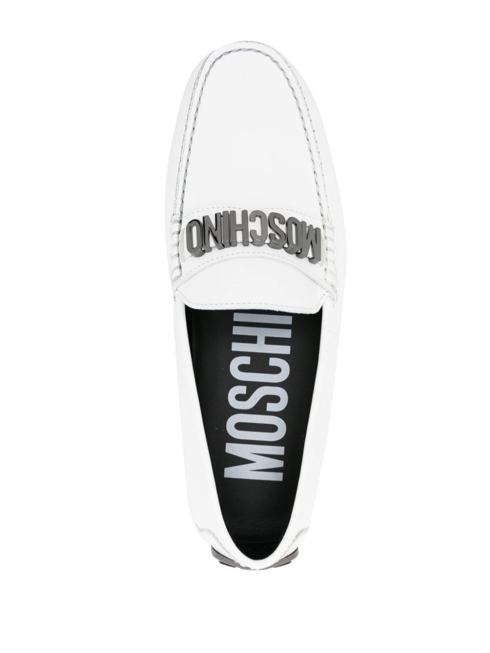 logo-embellished loafers - 4