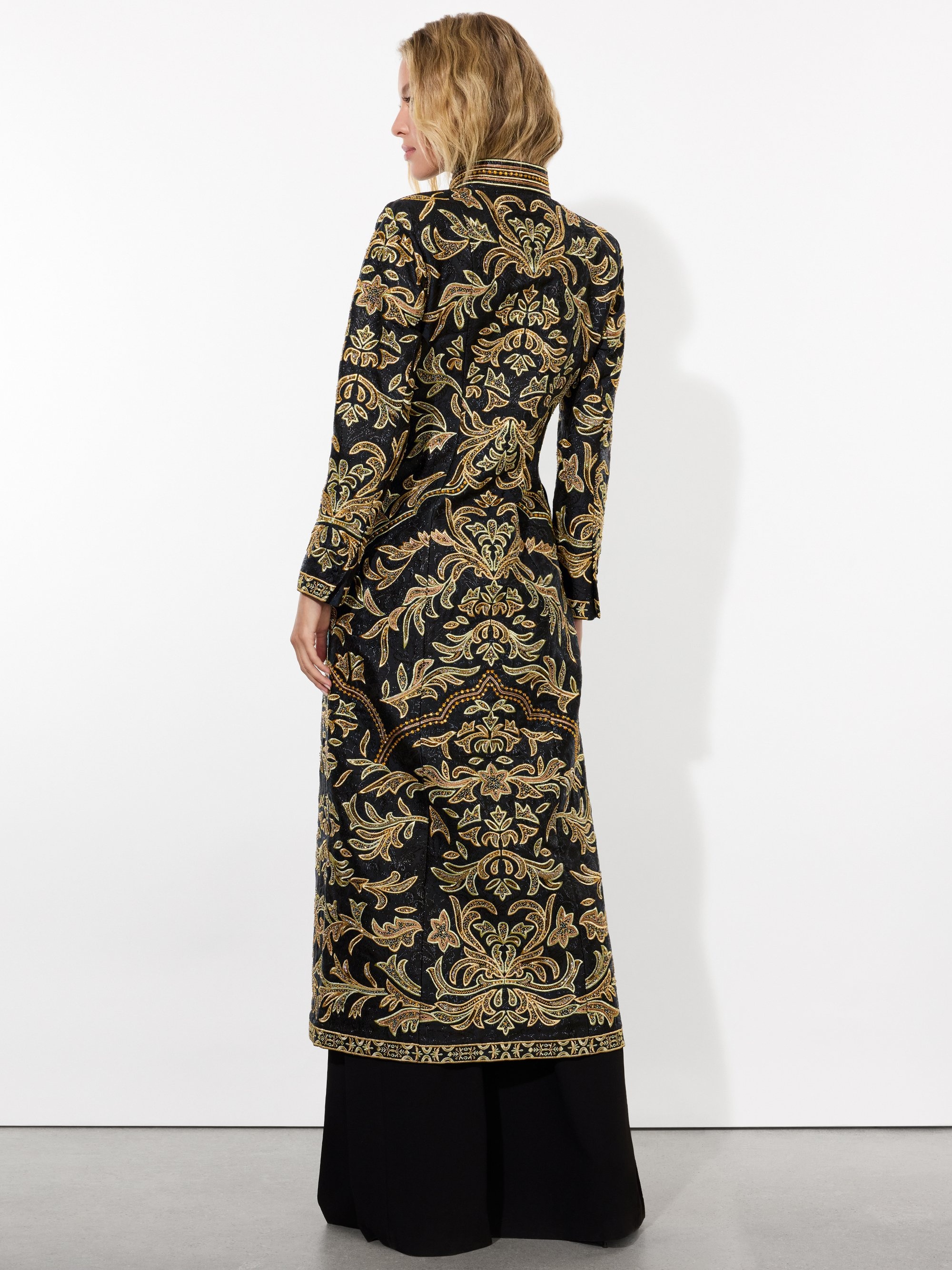 THOMAS EMBELLISHED MAXI COAT - 4