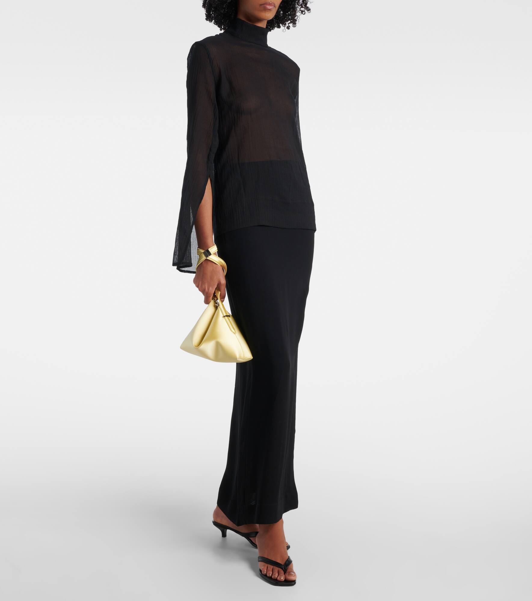 Scoop satin shoulder bag - 5