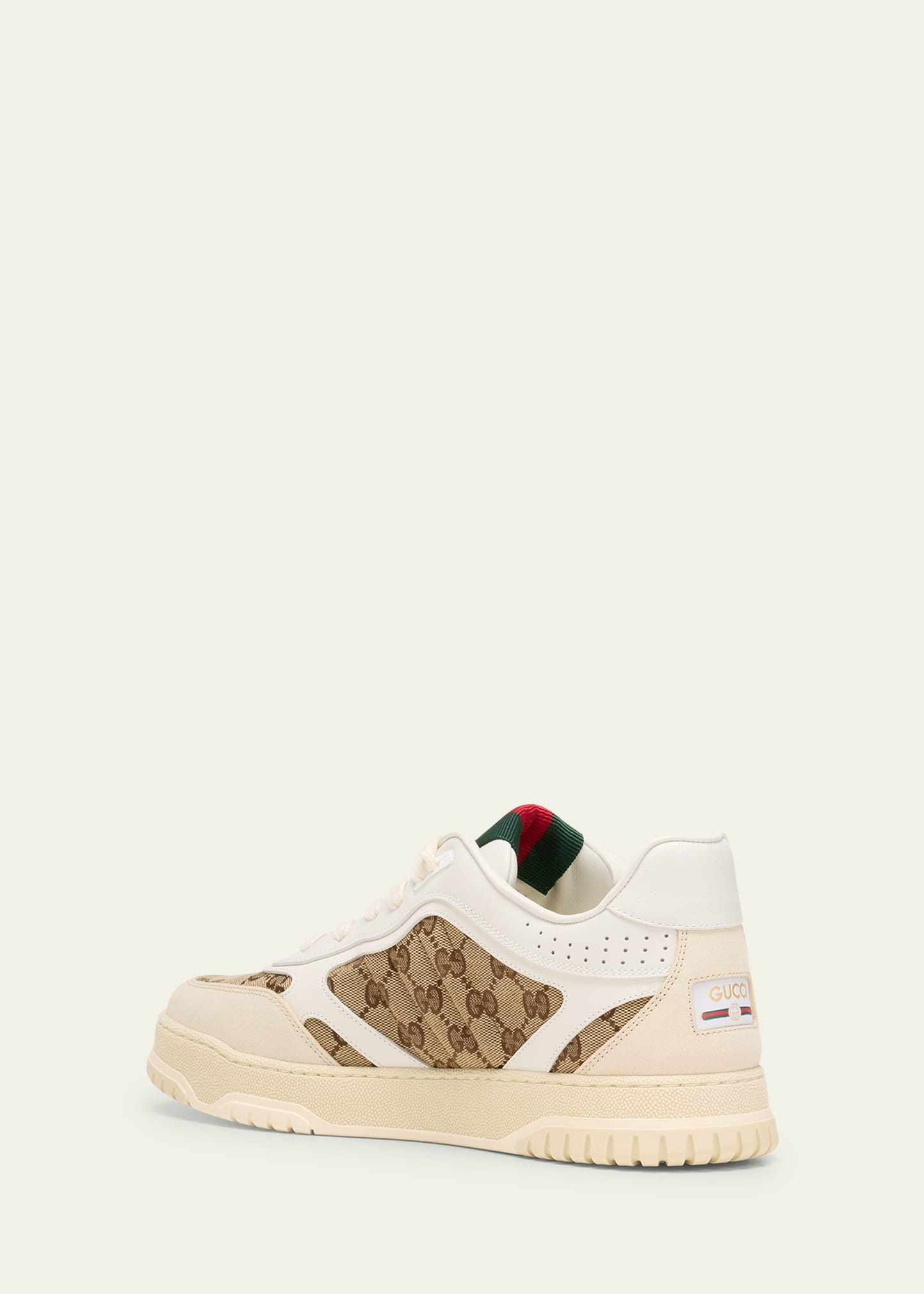Men's Re-Web GG Supreme Canvas and Leather Sneakers - 4