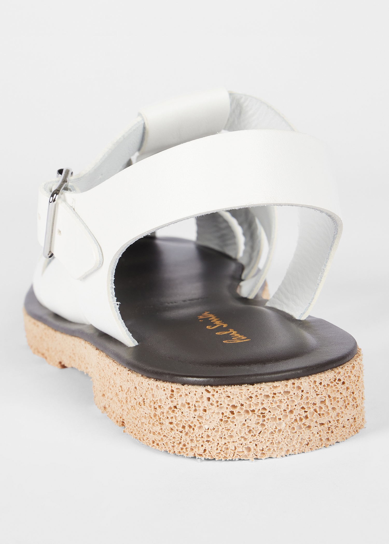 White Leather 'Sandoval' Fisherman Sandals - 2