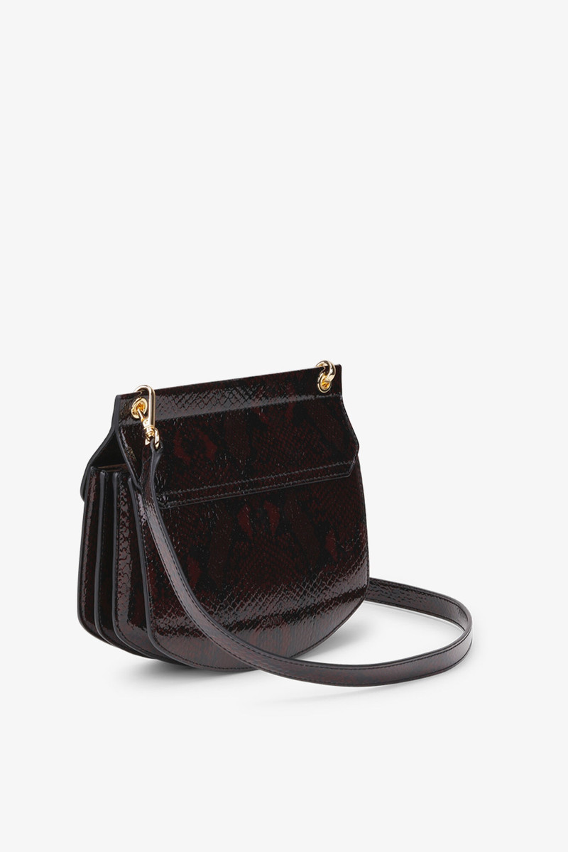 GANNI SNAKE BURGUNDY SMALL APO-G BAG outlook