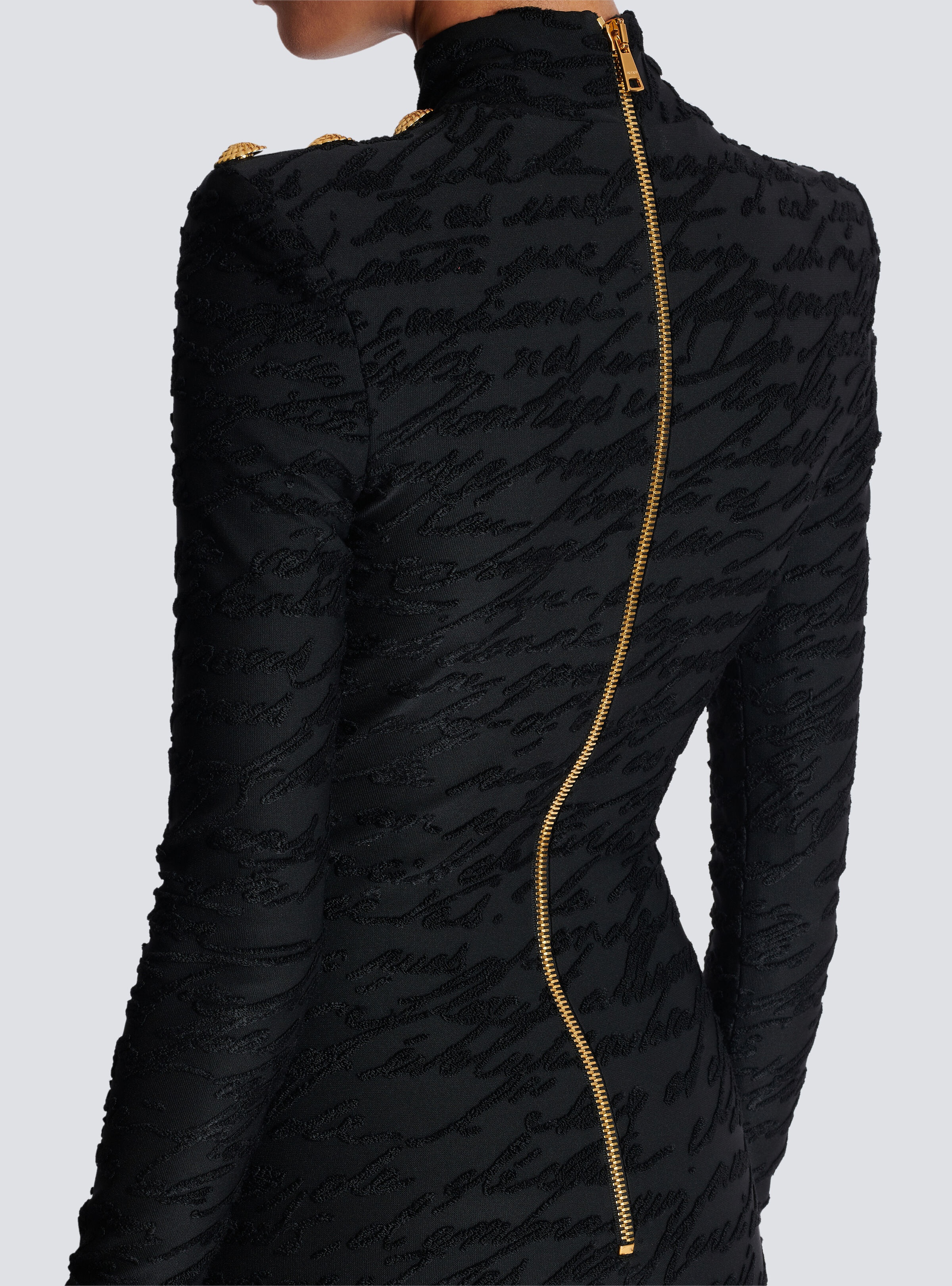 Short "Love Letter" jacquard knit dress - 8