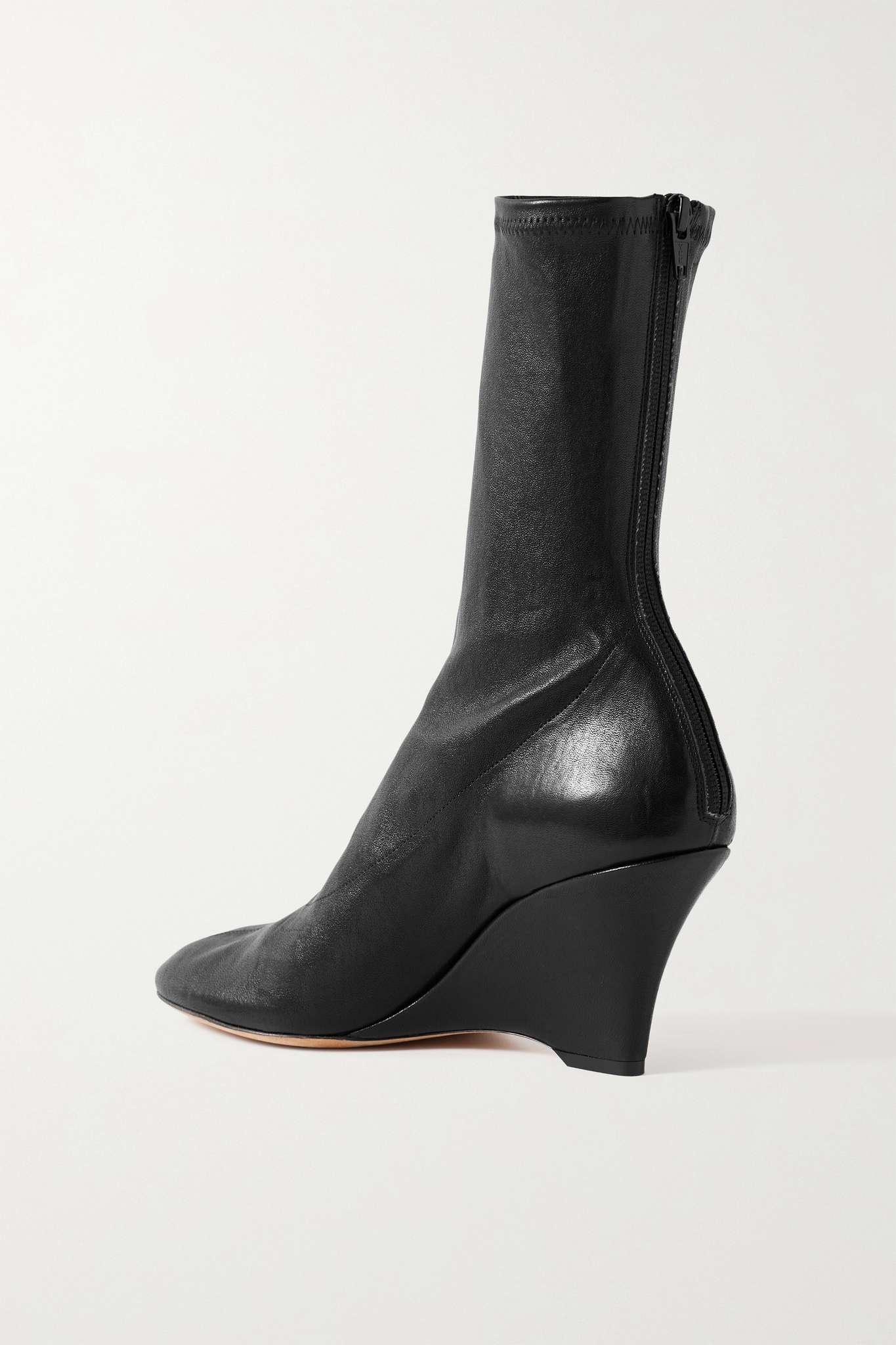 Apollo leather wedge ankle boots - 6