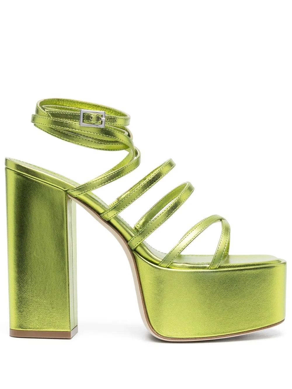 Melena 135mm metallic platform sandals - 1