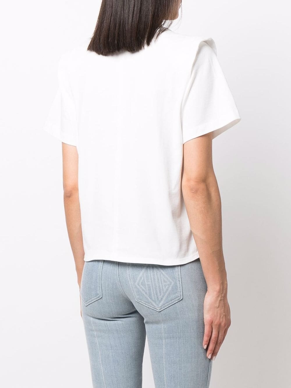 zelikia tie-front T-shirt - 4