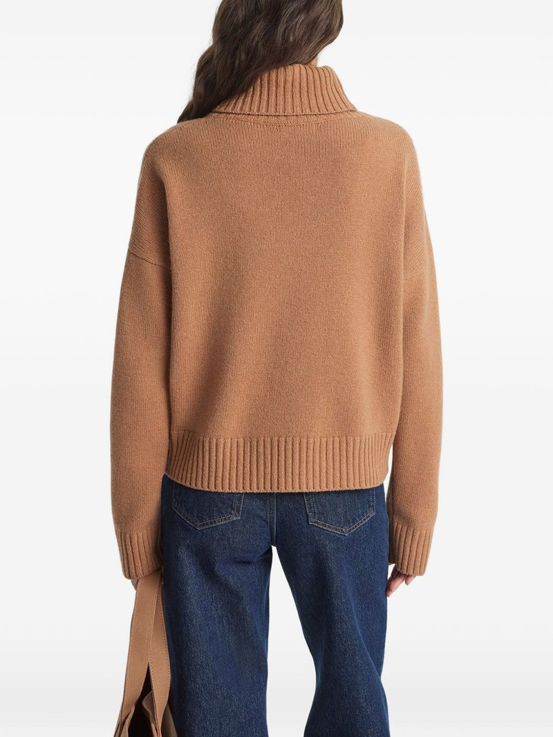 SRC turtleneck logo-embroidered sweater 3