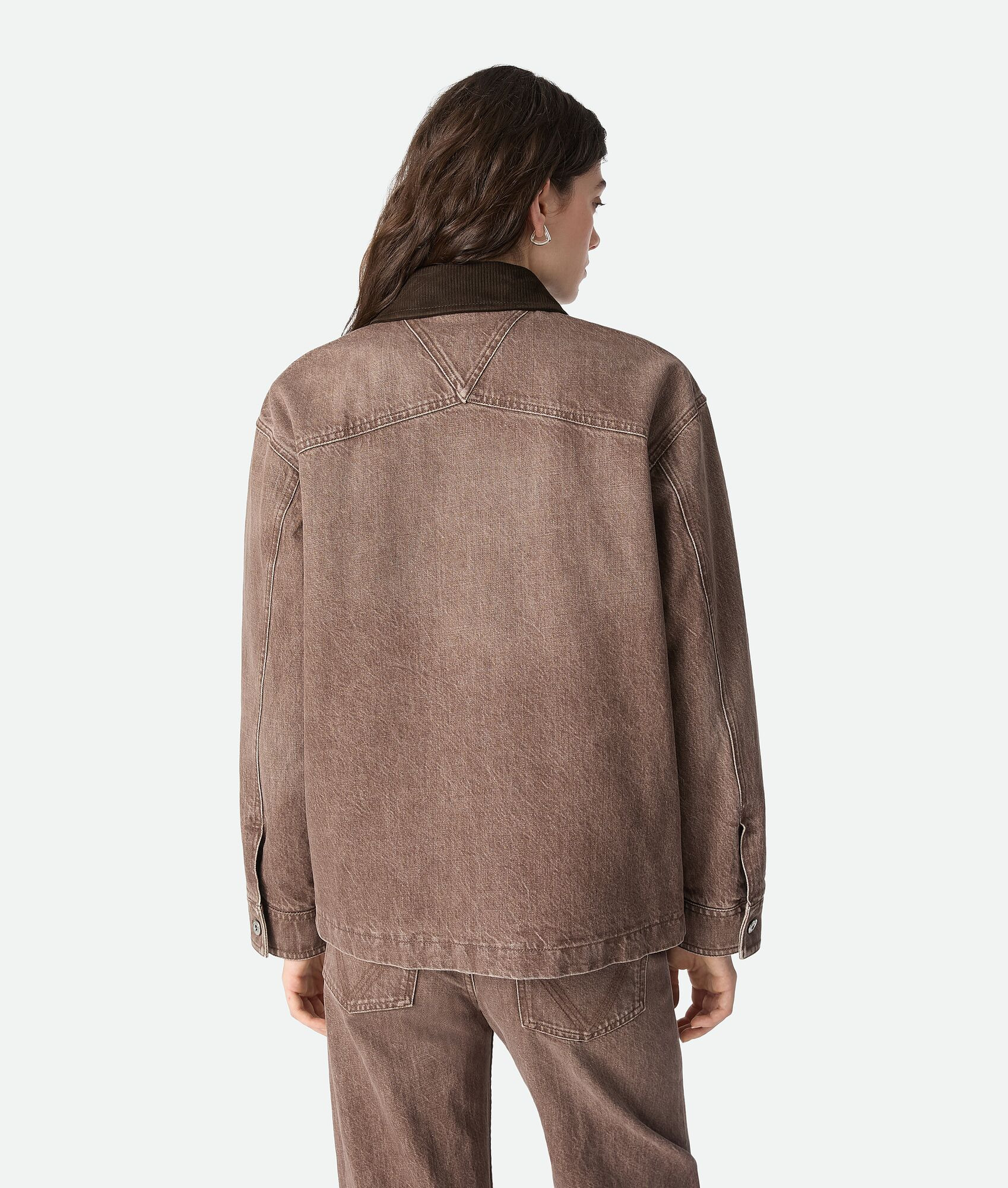 Brown Denim Jacket - 3
