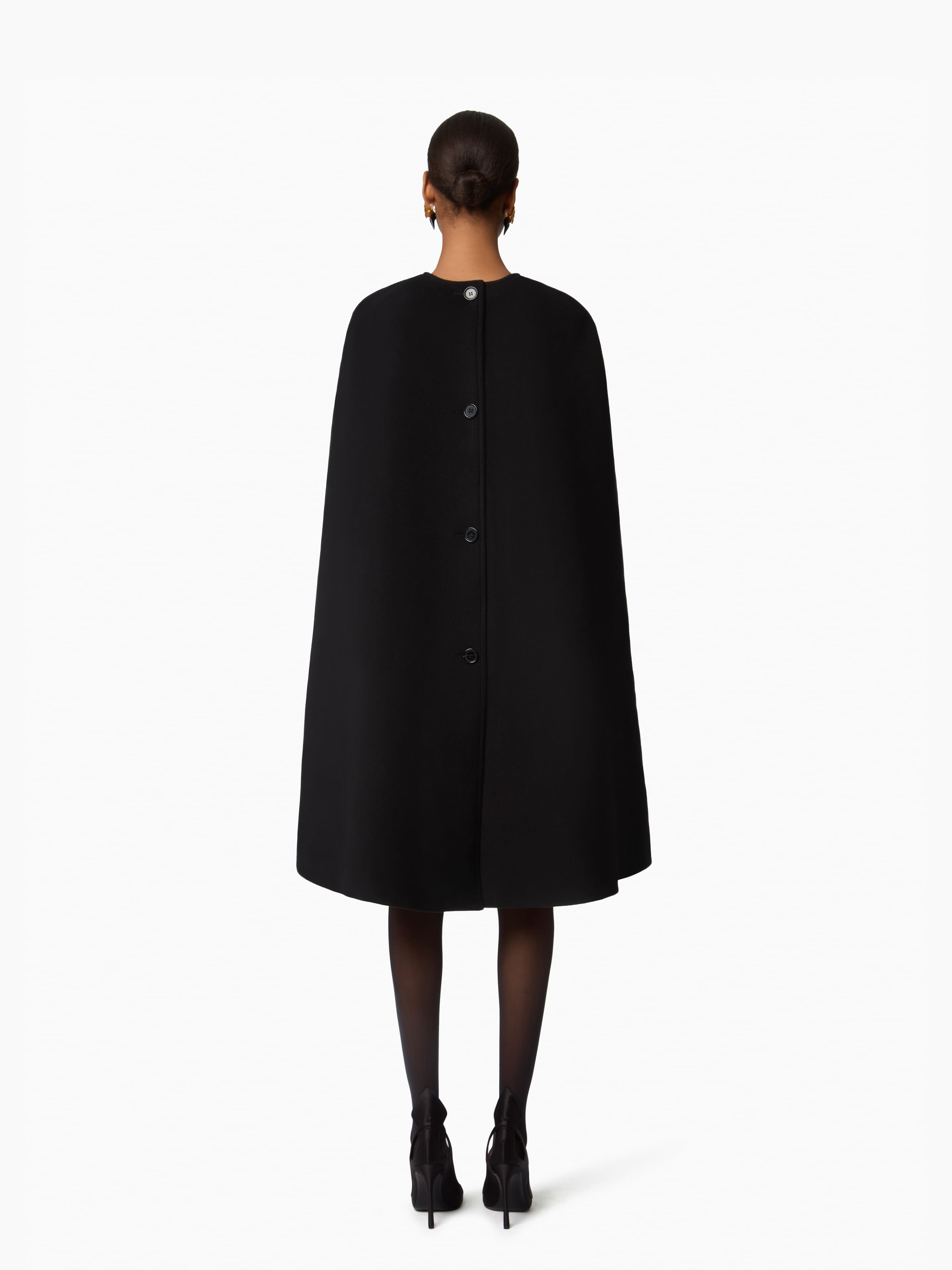 Tailored Wool Cape - 4