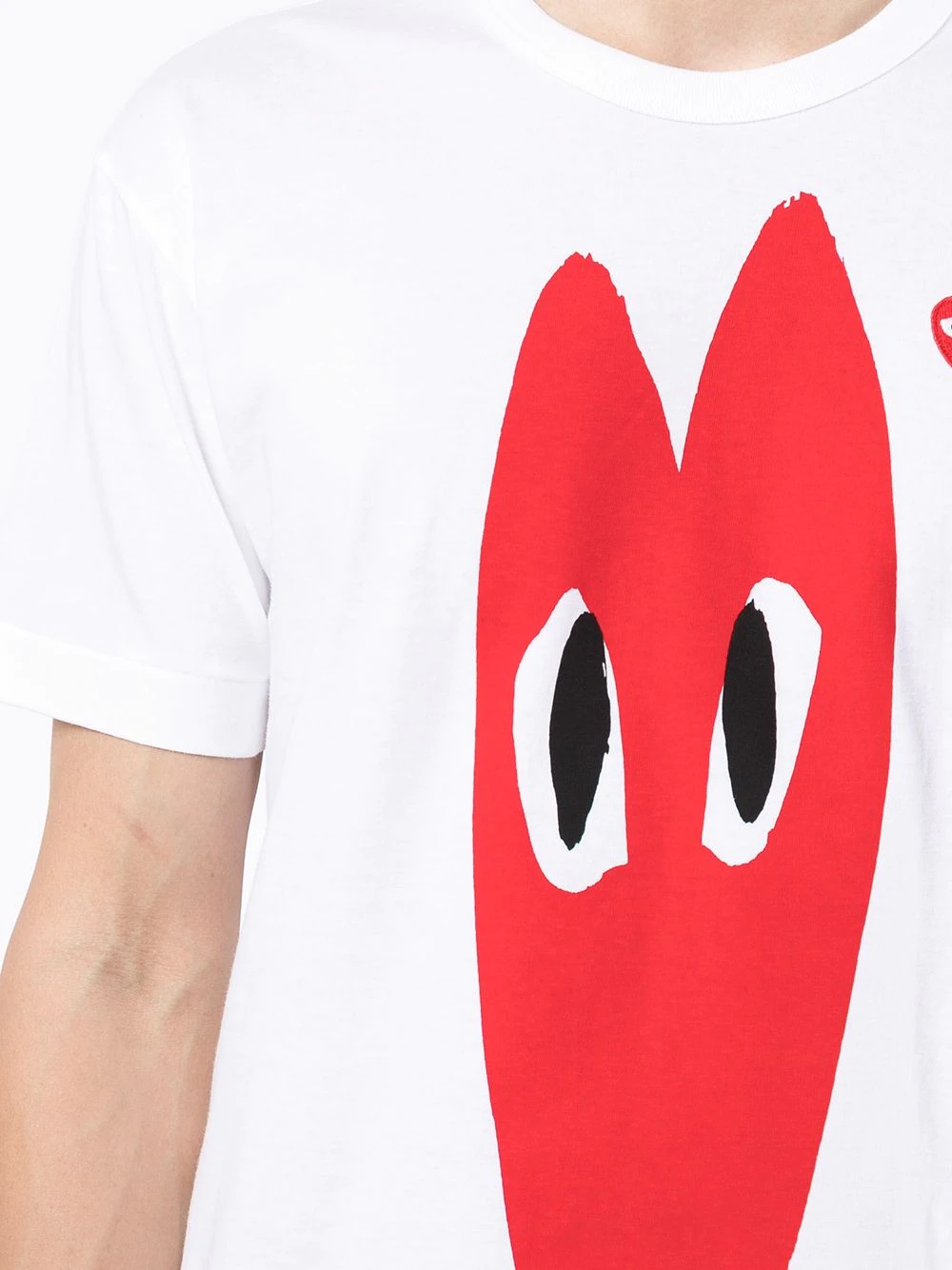 heart-print short-sleeved T-shirt - 5